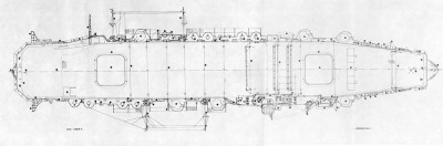 Junyo 1942 as built, plan view, Nihon no Gunkan vol 1 v sm.jpg