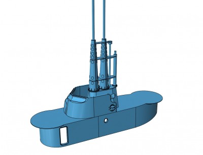 1-72 Model Monkey Balao Fairwater at 40% complete.a.jpg