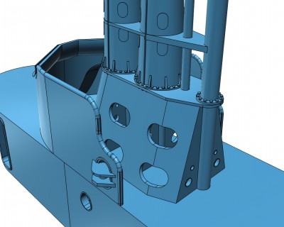 1-72 Model Monkey Balao Fairwater at 40% complete.c.jpg