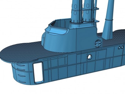 1-72 Model Monkey Balao Fairwater at 90% complete.b.jpg