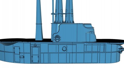 1-72 Model Monkey Balao Fairwater at 90% complete.f.jpg