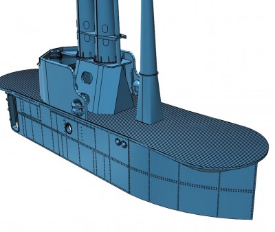1-72 Model Monkey Balao Fairwater at 95% complete.a.jpg