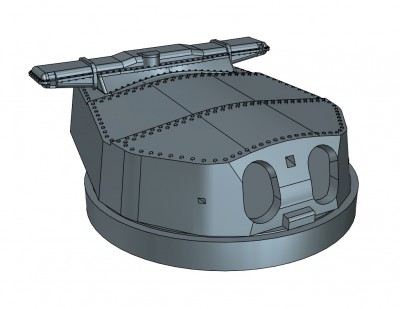 Model Monkey HMS Hood 15-inch Turret at 90% complete.e.jpg