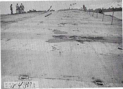 Taiyo torpedo damage, Kure drydock, Oct 1942 Fukui CV vol #6 alt.jpg