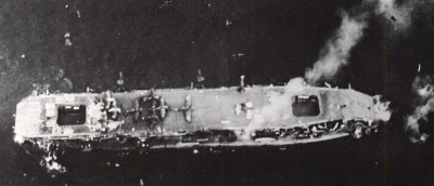 Unyo damaged, Feb, 1944.jpg