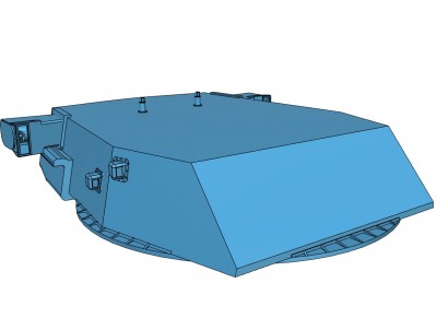 Model Monkey 16in-45 BB-55 Turret at 85% complete.a.jpg