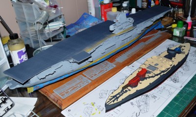 Okie with an in progress CV-11 behind, circa 2015.